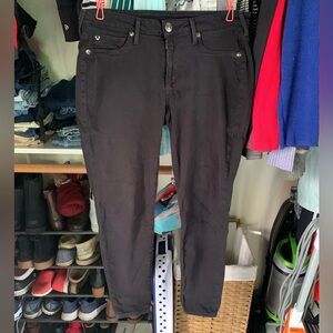 True Religion Jennie Curvy Skinny Jean - Black, Size 28